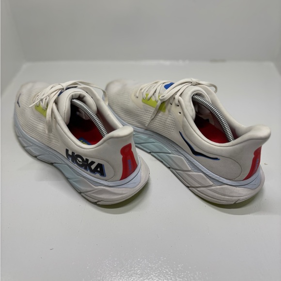 HOKA Arahi 7 Running Shoes Mens 11.5D White Blue Stability Athletic Sneakers - Picture 5 of 15